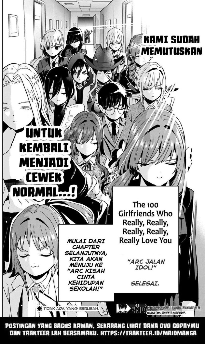 Kimi no Koto ga Dai Dai Dai Dai Daisuki na 100-ri no Kanojo chapter 63